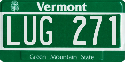 VT license plate LUG271