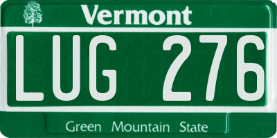 VT license plate LUG276