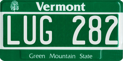VT license plate LUG282