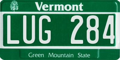 VT license plate LUG284