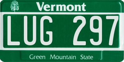 VT license plate LUG297