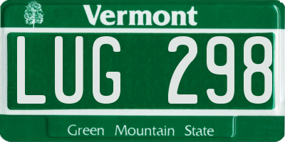 VT license plate LUG298