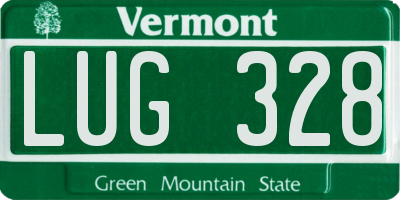 VT license plate LUG328