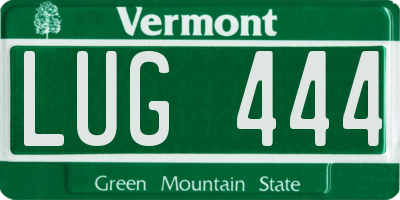 VT license plate LUG444