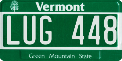 VT license plate LUG448