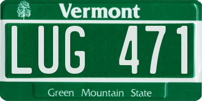VT license plate LUG471