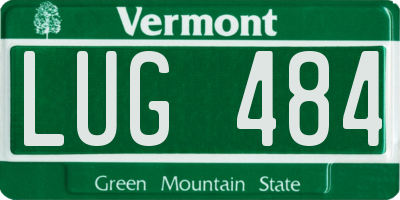 VT license plate LUG484
