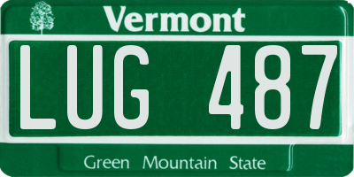 VT license plate LUG487