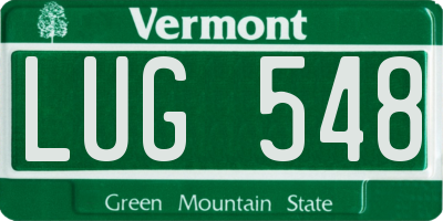 VT license plate LUG548