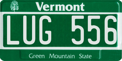 VT license plate LUG556