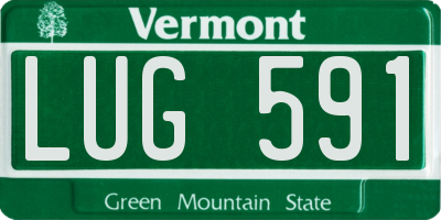 VT license plate LUG591