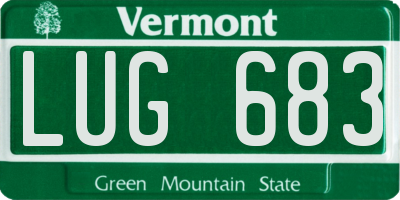 VT license plate LUG683