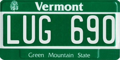 VT license plate LUG690