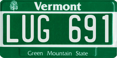VT license plate LUG691