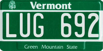 VT license plate LUG692