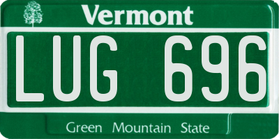 VT license plate LUG696