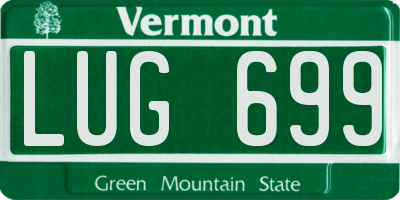 VT license plate LUG699