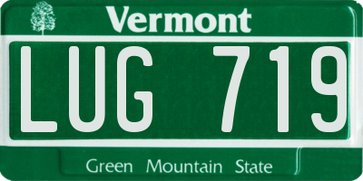 VT license plate LUG719