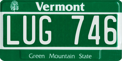VT license plate LUG746