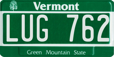 VT license plate LUG762