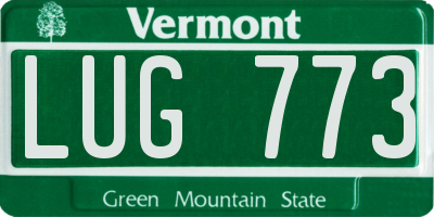 VT license plate LUG773