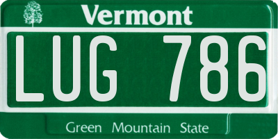 VT license plate LUG786