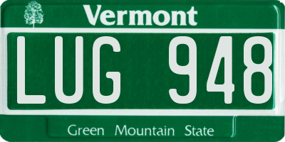 VT license plate LUG948