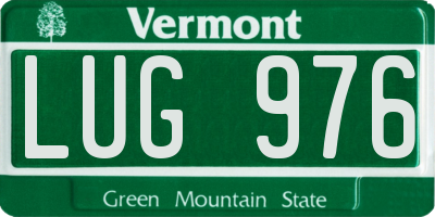 VT license plate LUG976