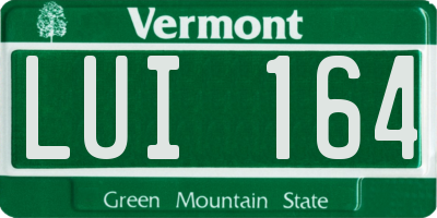 VT license plate LUI164