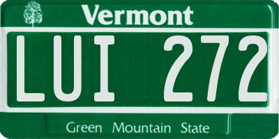 VT license plate LUI272