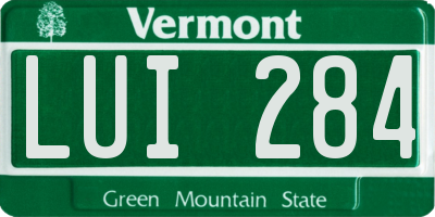 VT license plate LUI284