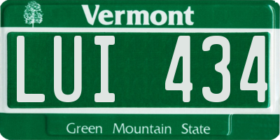 VT license plate LUI434