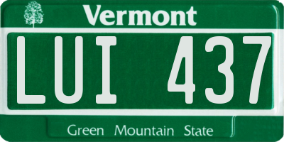 VT license plate LUI437