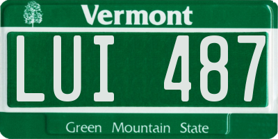 VT license plate LUI487