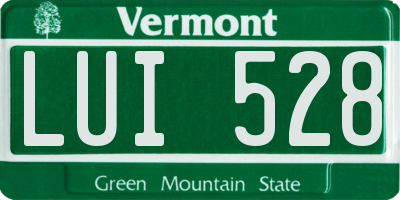 VT license plate LUI528