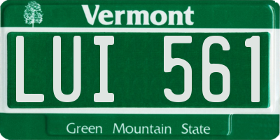 VT license plate LUI561