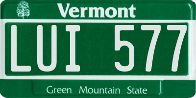 VT license plate LUI577