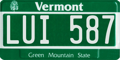 VT license plate LUI587