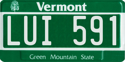 VT license plate LUI591