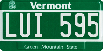 VT license plate LUI595