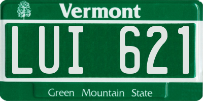 VT license plate LUI621
