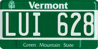 VT license plate LUI628