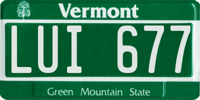 VT license plate LUI677