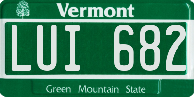 VT license plate LUI682