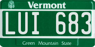 VT license plate LUI683