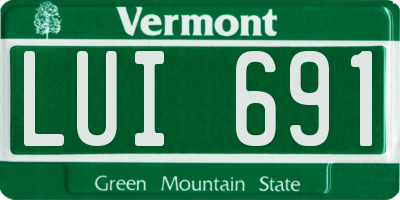 VT license plate LUI691