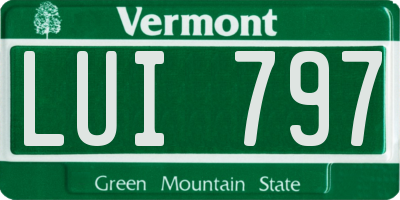 VT license plate LUI797