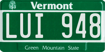 VT license plate LUI948
