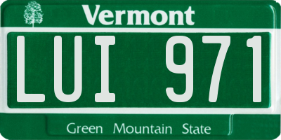 VT license plate LUI971