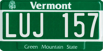 VT license plate LUJ157
